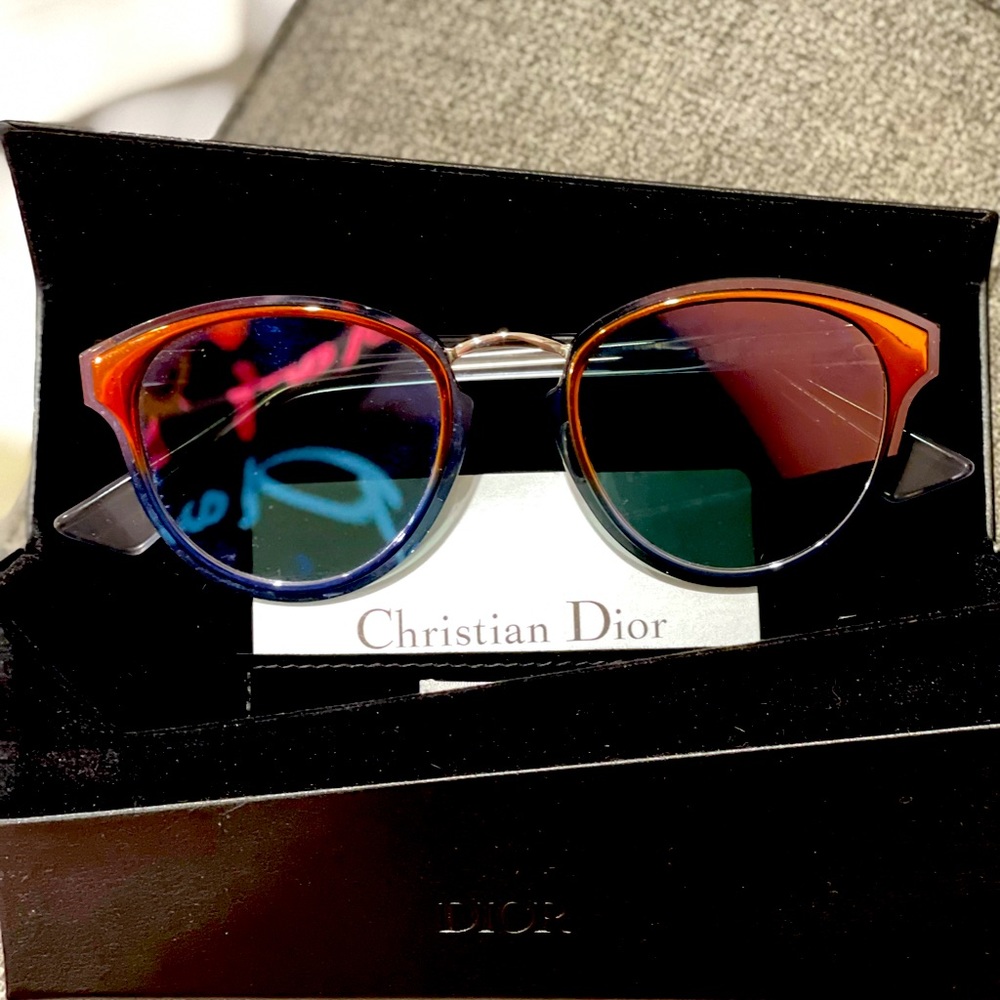 DIOR Nightfall Org/Blu Sunglasses